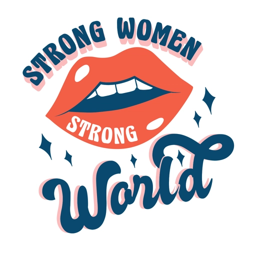 Strong Women Strong World sticker